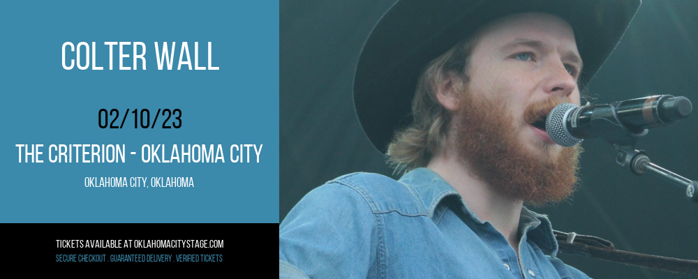 Colter Wall at The Criterion